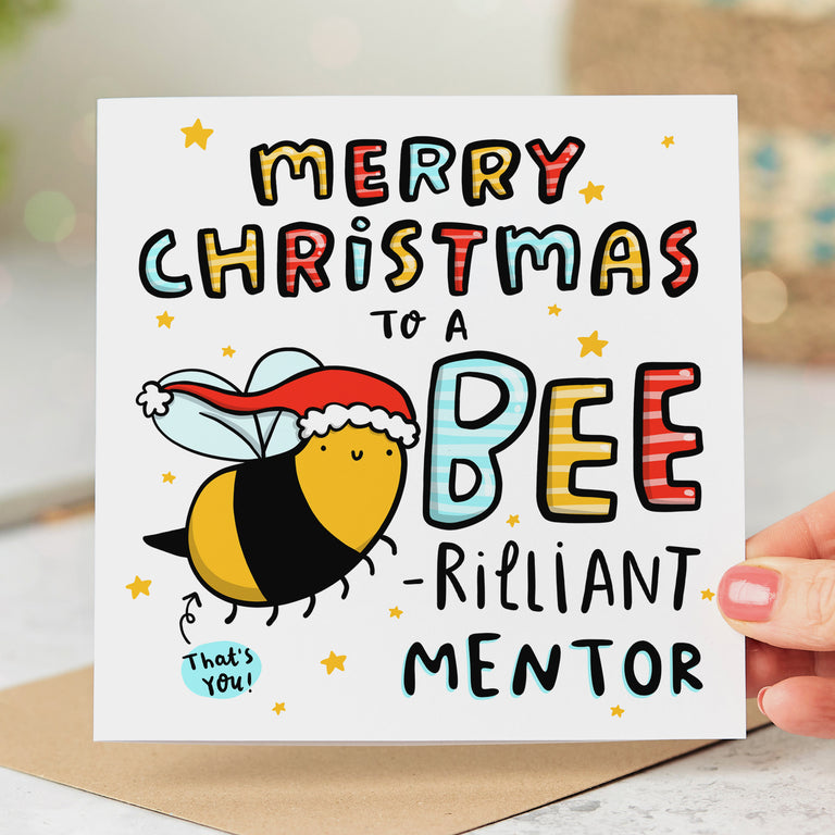 Mentor Bee-rilliant Christmas Card