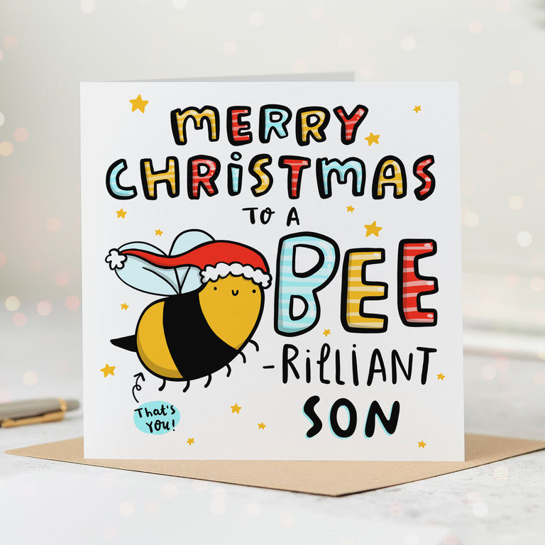 Son Bee-rilliant Christmas Card