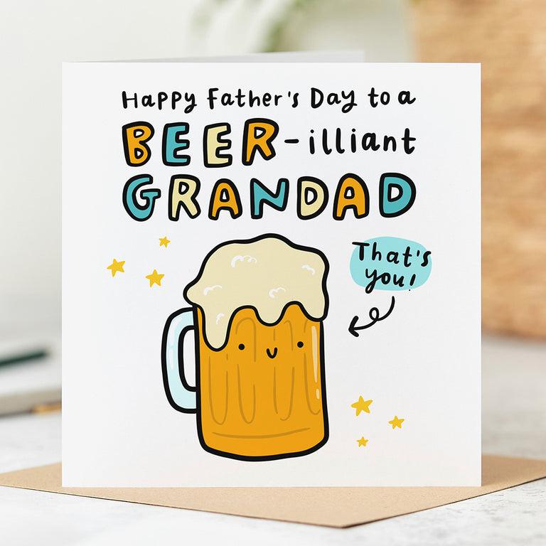Beer-illiant Grandad Father's Day Card