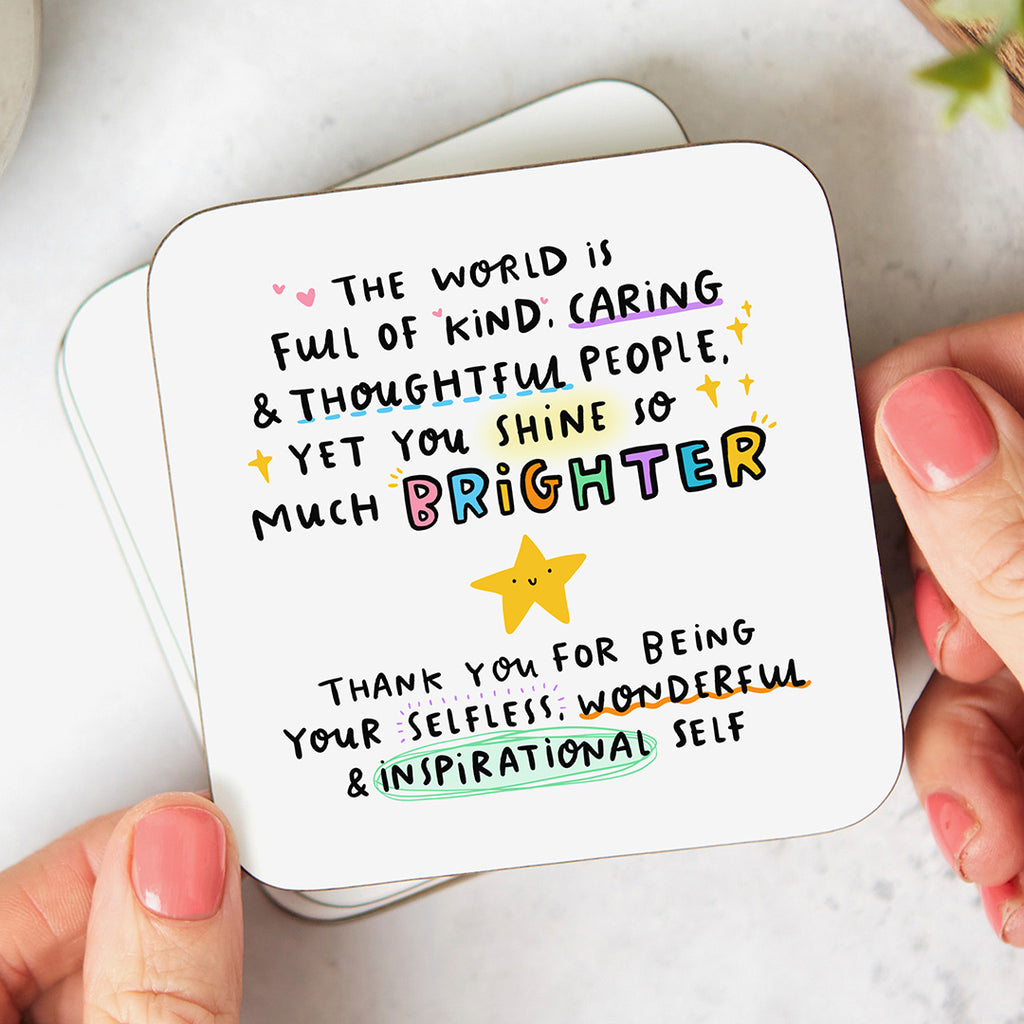 Being Your Wonderful Self Coaster