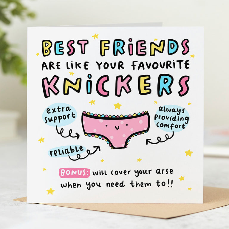 Knickers Best Friend Birthday Card