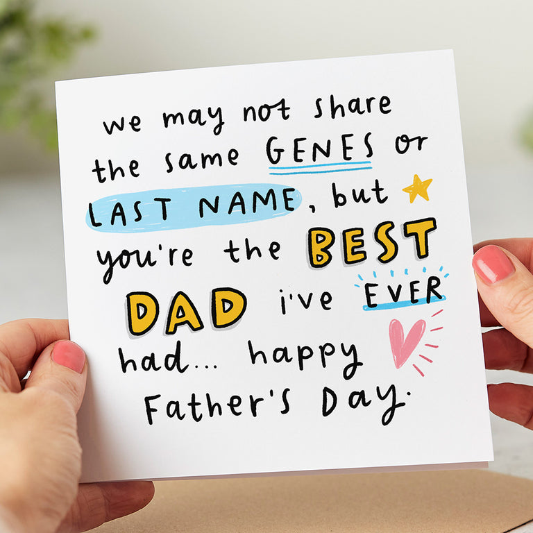 Best Step Dad Father's Day Card