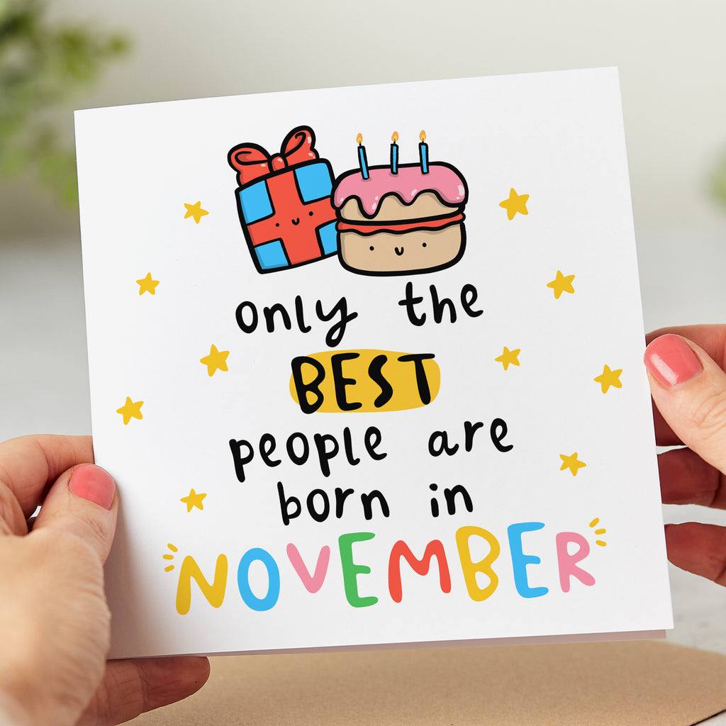 Best People November Birthday Card