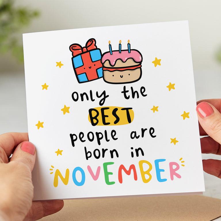 Best People November Birthday Card