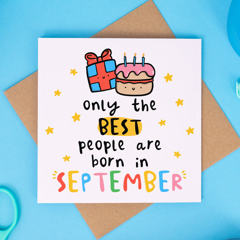 Best People September Birthday Card