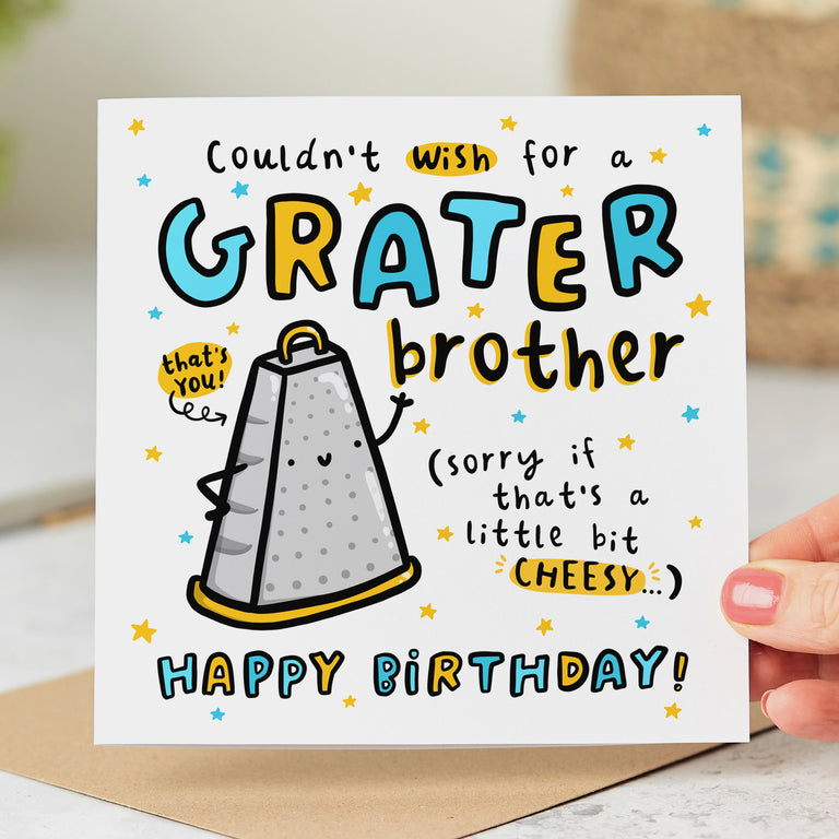 Grater Brother Birthday Card