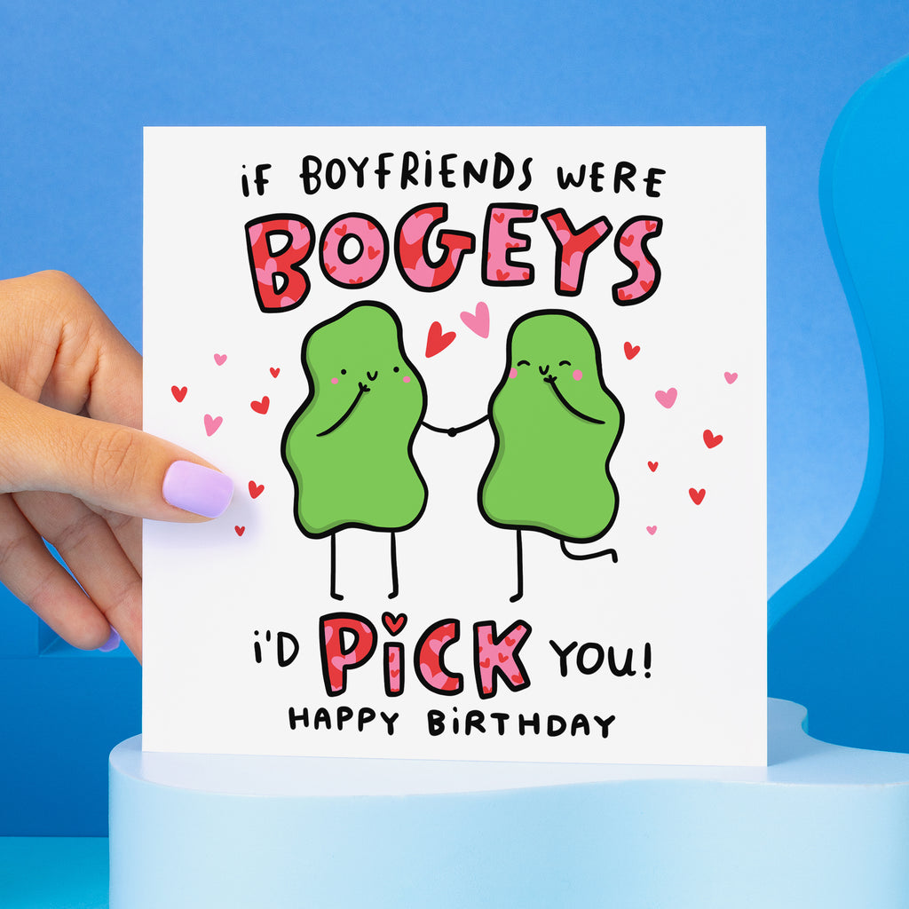 Boyfriend Bogey Birthday Card