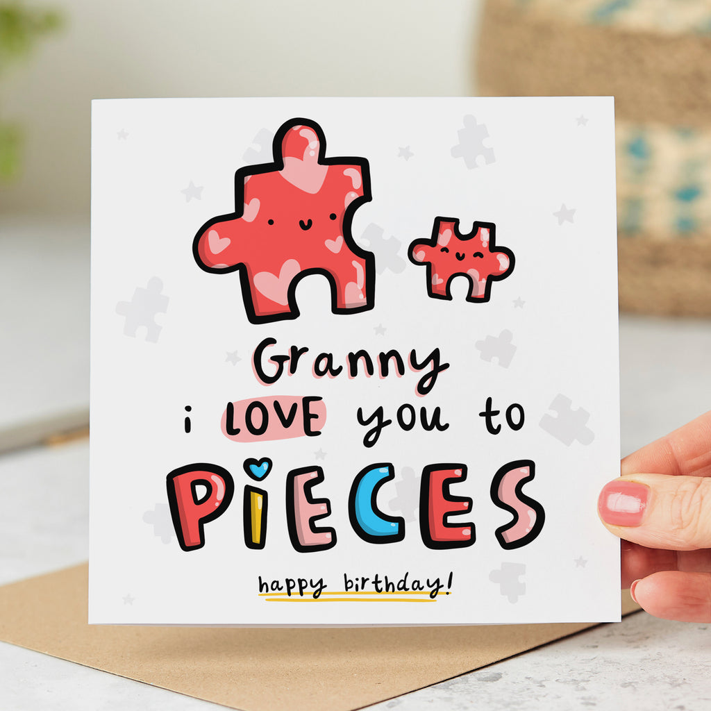Granny Love You to Pieces Birthday Card