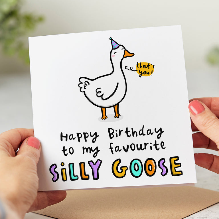 Silly Goose Birthday Card
