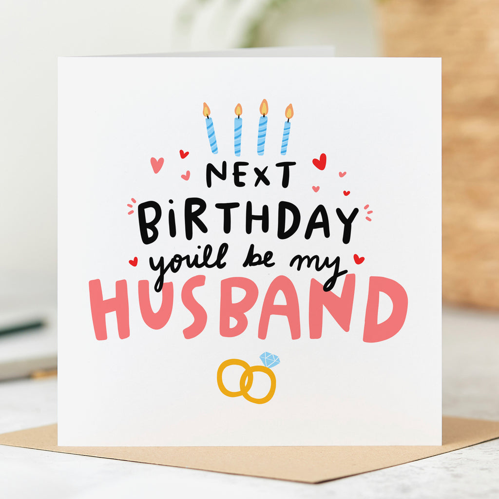 Husband to-be Birthday Card