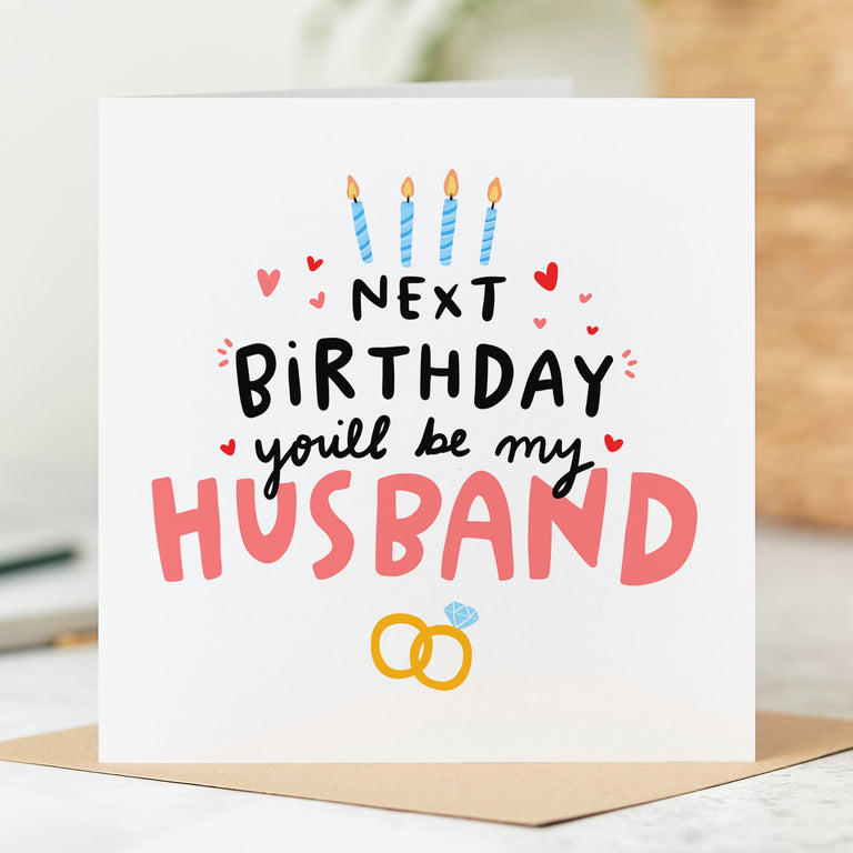 Husband to-be Birthday Card