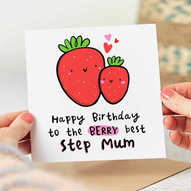 Step Mum Berry Best Birthday Card