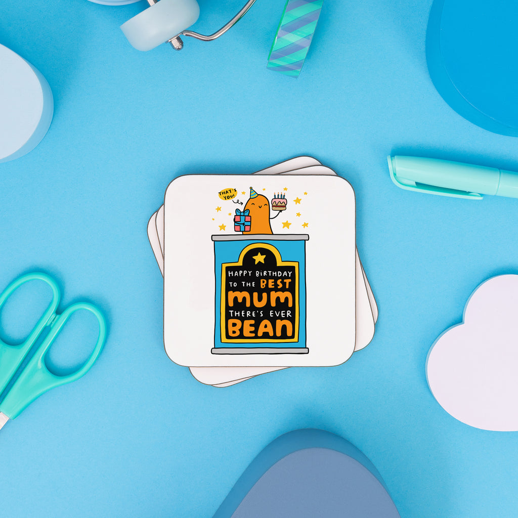 Best Mum There's Ever Bean Coaster