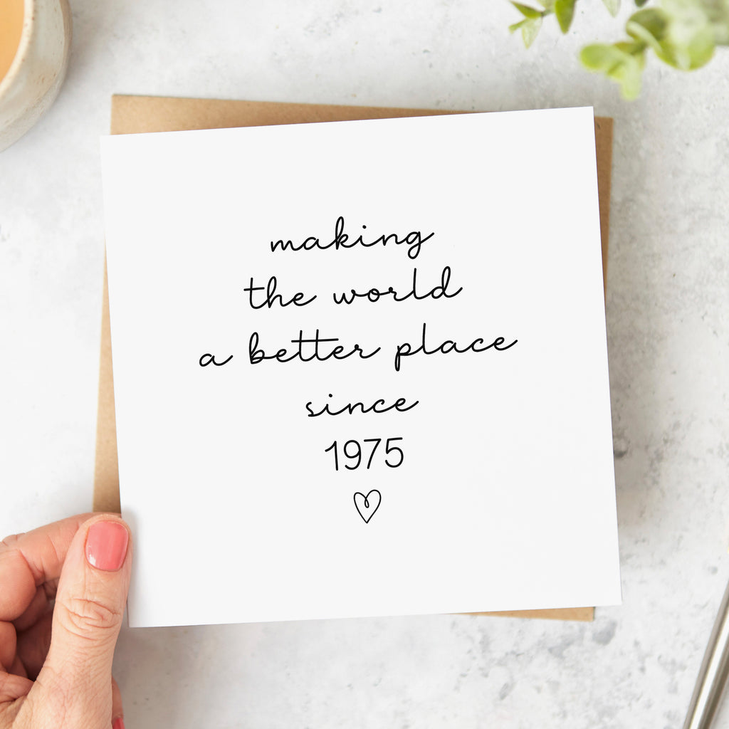 Since 1975 50th Birthday Card