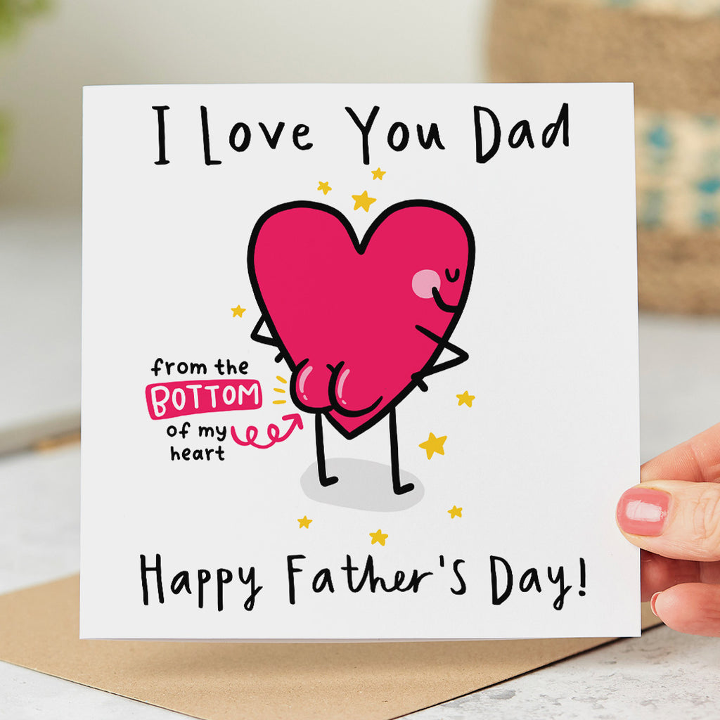 From the Bottom of My Heart Father's Day Card