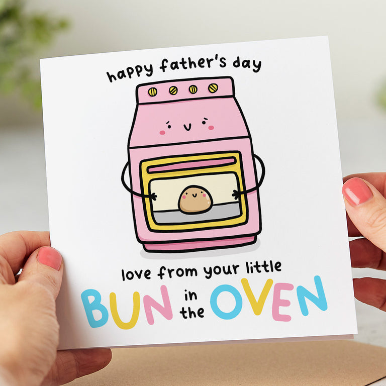 Bun In The Oven Father's Day Card