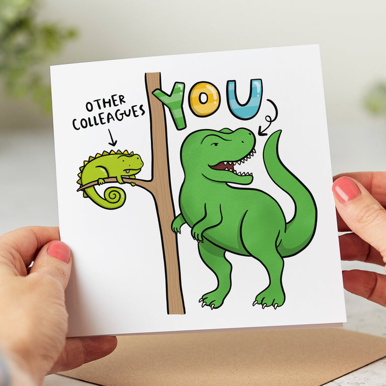 Other Colleagues and You Dinosaur Card