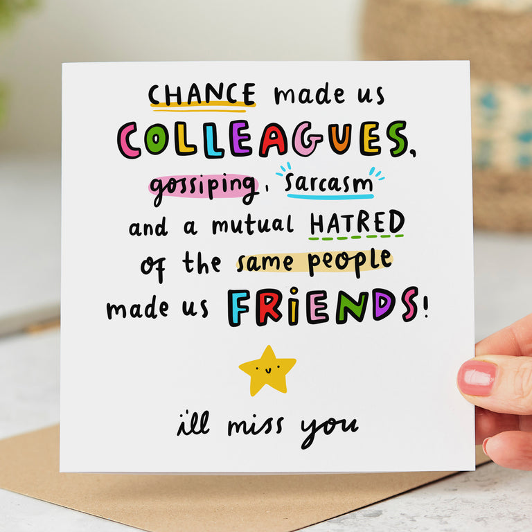 Chance Made Us Colleagues Card