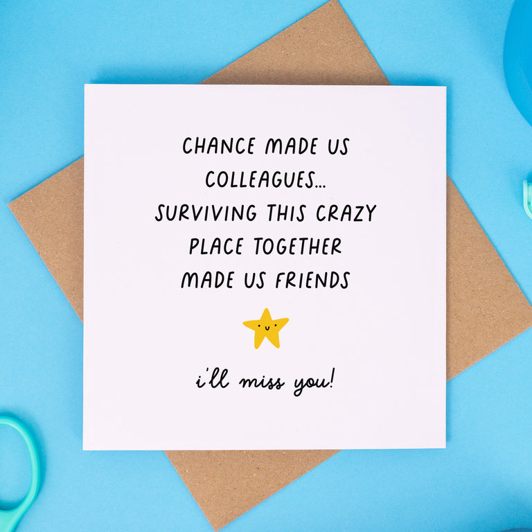 Miss You Colleague Card