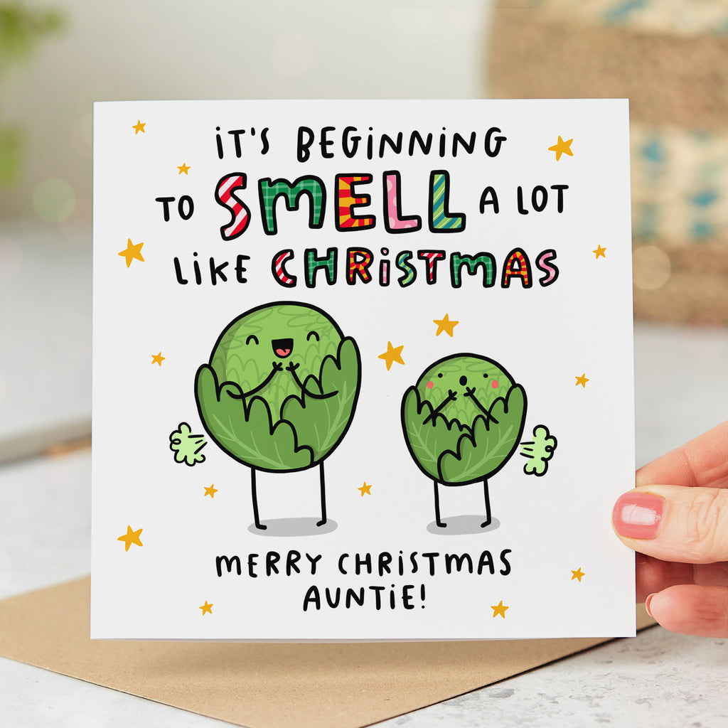 Auntie Smell Like Christmas Card