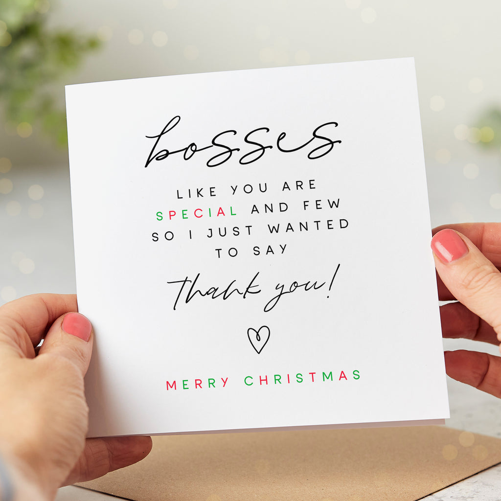 Bosses Like You Christmas Card