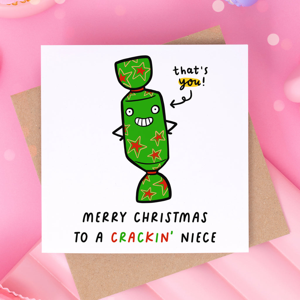 Niece Crackin' Christmas Card