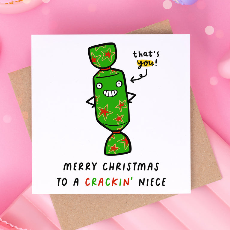 Niece Crackin' Christmas Card