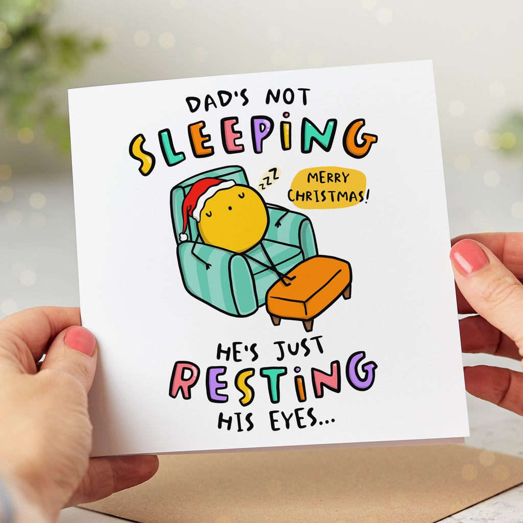 Dad Not Sleeping Christmas Card