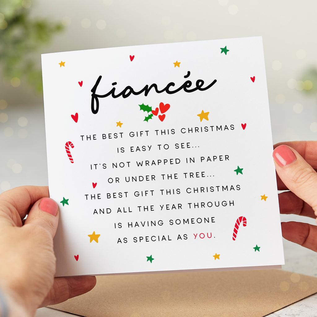 Fiancée Best Gift Christmas Card