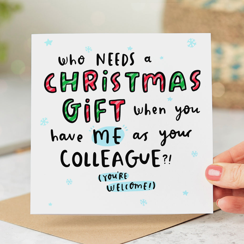 Colleague As Your Gift Christmas Card