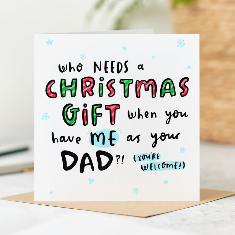 Dad As Your Gift Christmas Card
