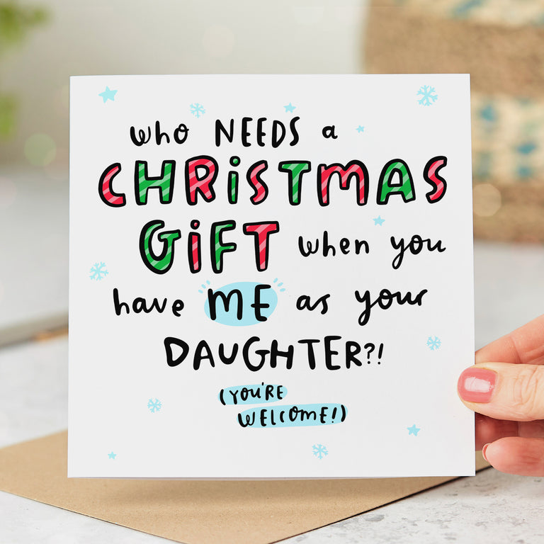 Daughter As Your Gift Christmas Card