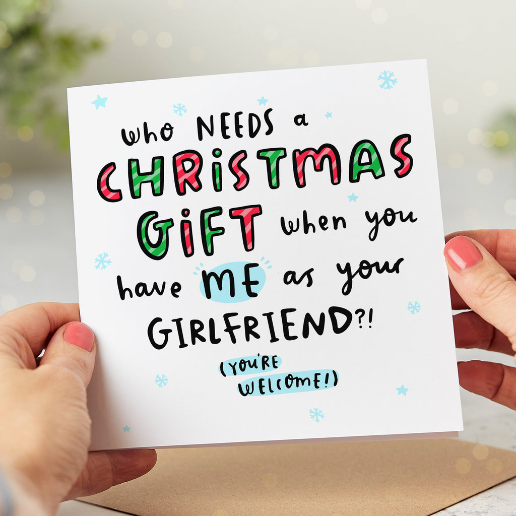 Girlfriend As Your Gift Christmas Card