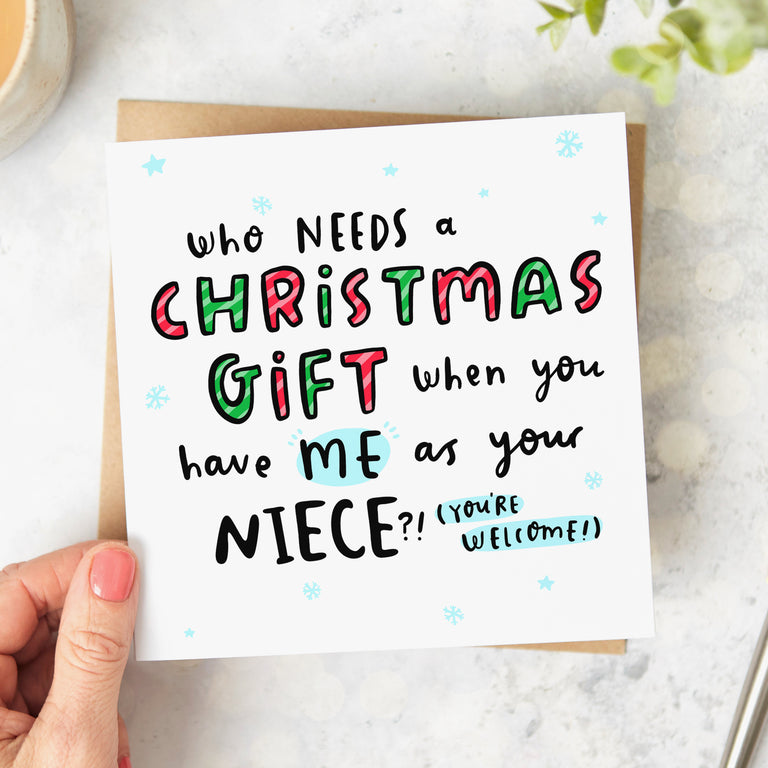 Niece As Your Gift Christmas Card