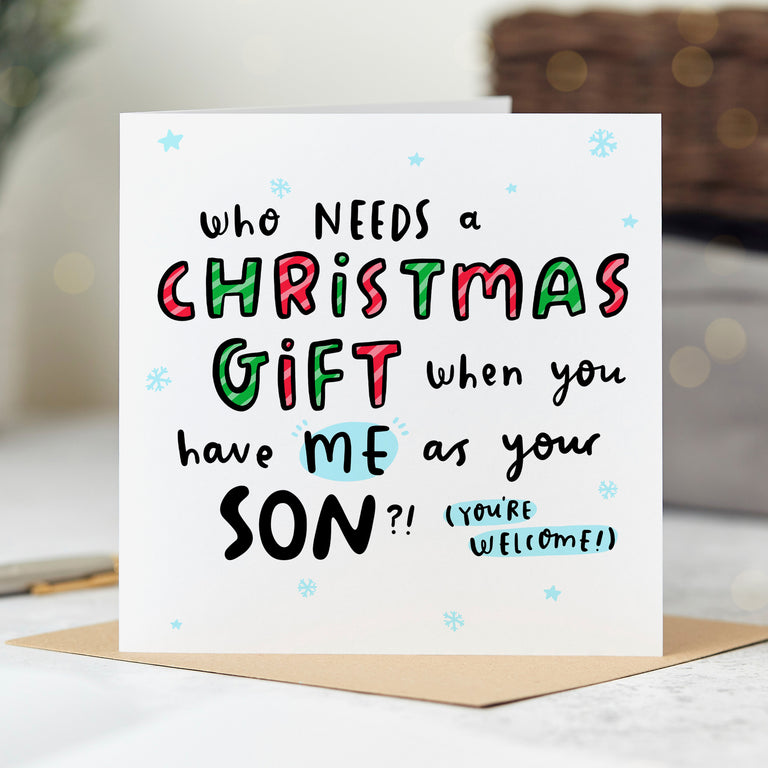 Son As Your Gift Christmas Card