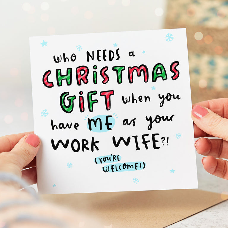 Work Wife As Your Gift Christmas Card