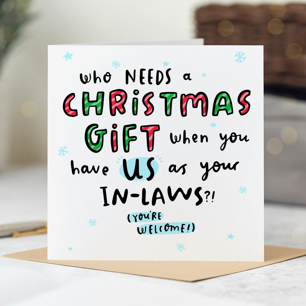 In Laws are Your Gift Christmas Card