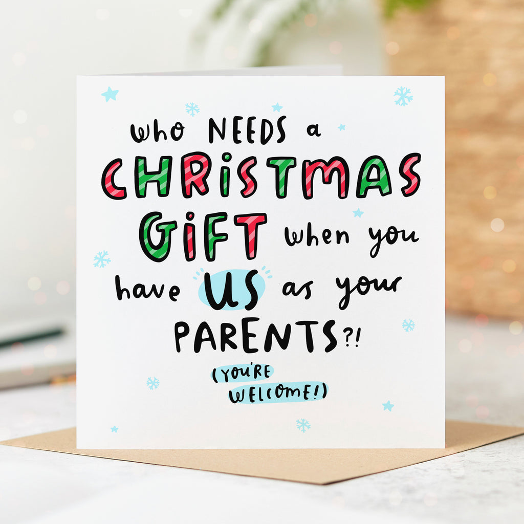 Parents are Your Gift Christmas Card