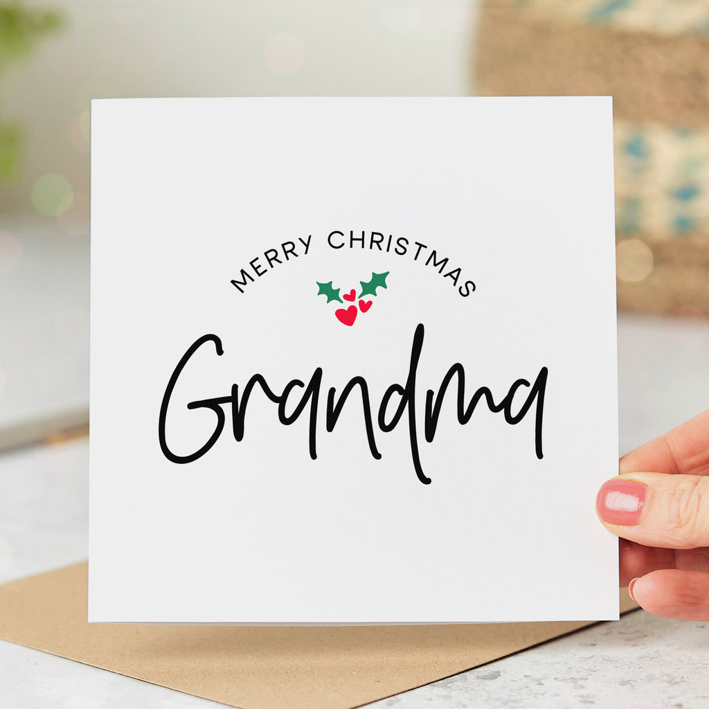 Grandma Merry Christmas Card