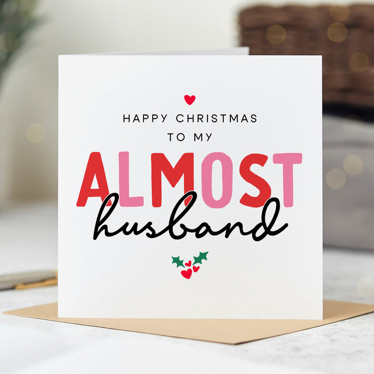 To My Almost Husband Christmas Card