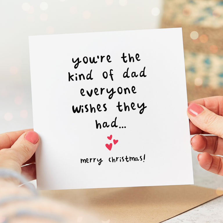 Dad Everyone Wishes For Christmas Card