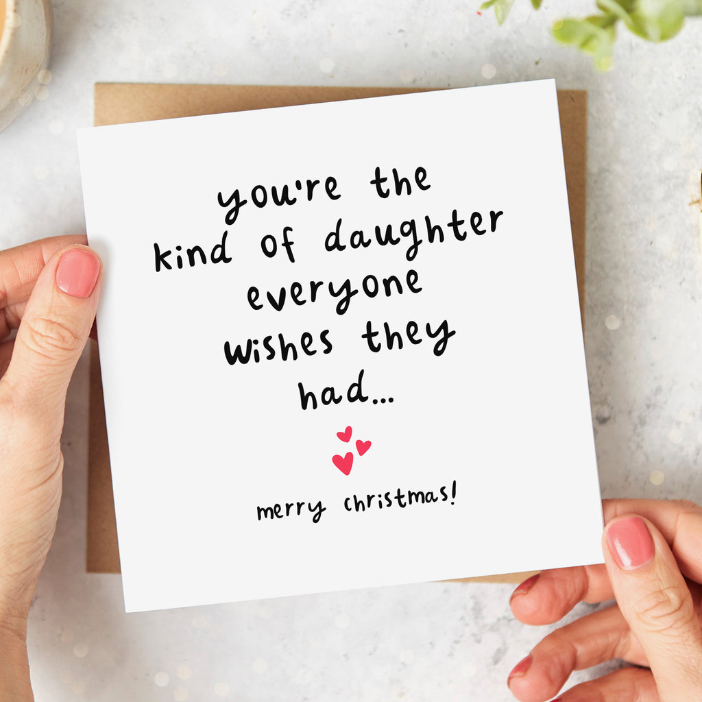 Daughter Everyone Wishes For Christmas Card