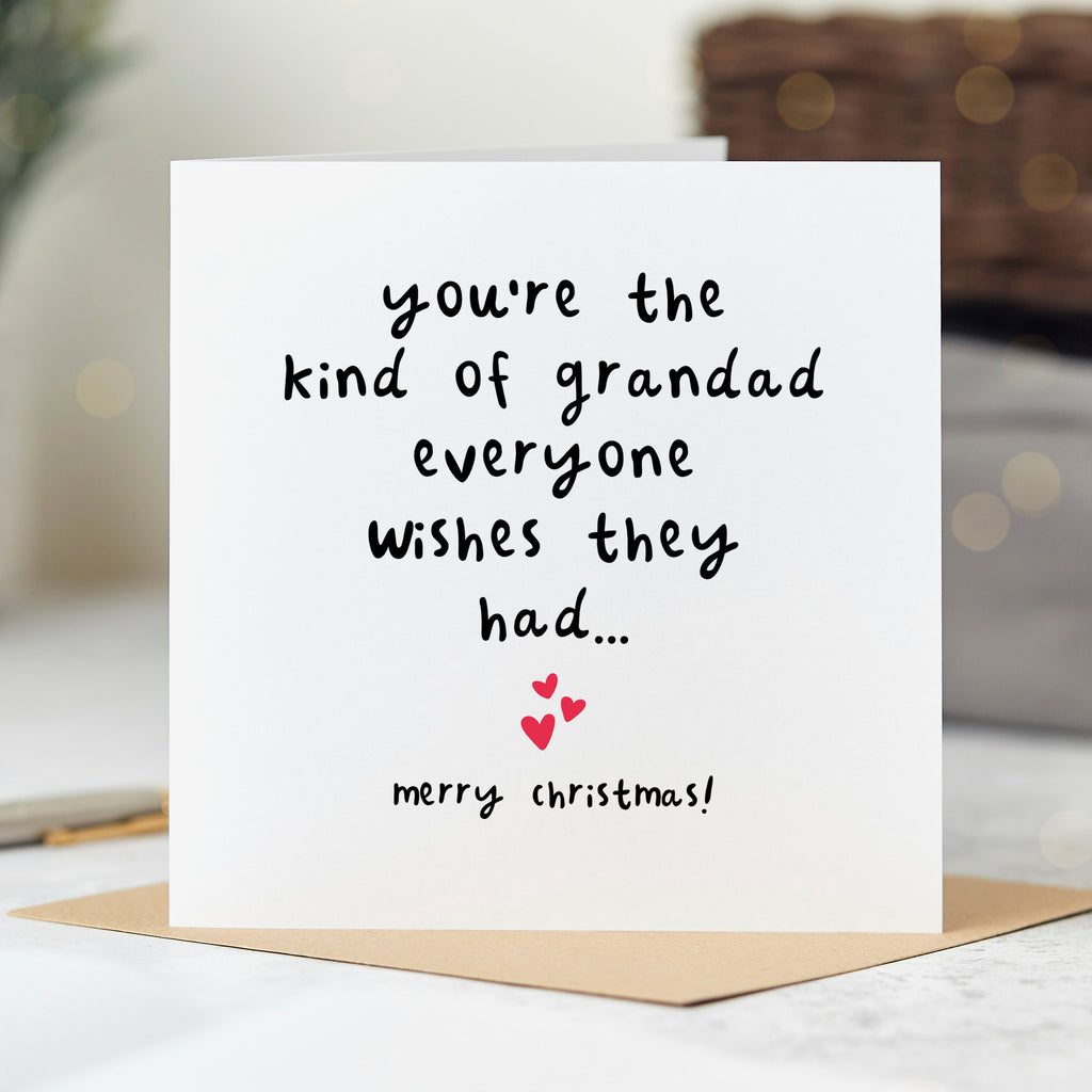 Grandad Everyone Wishes For Christmas Card