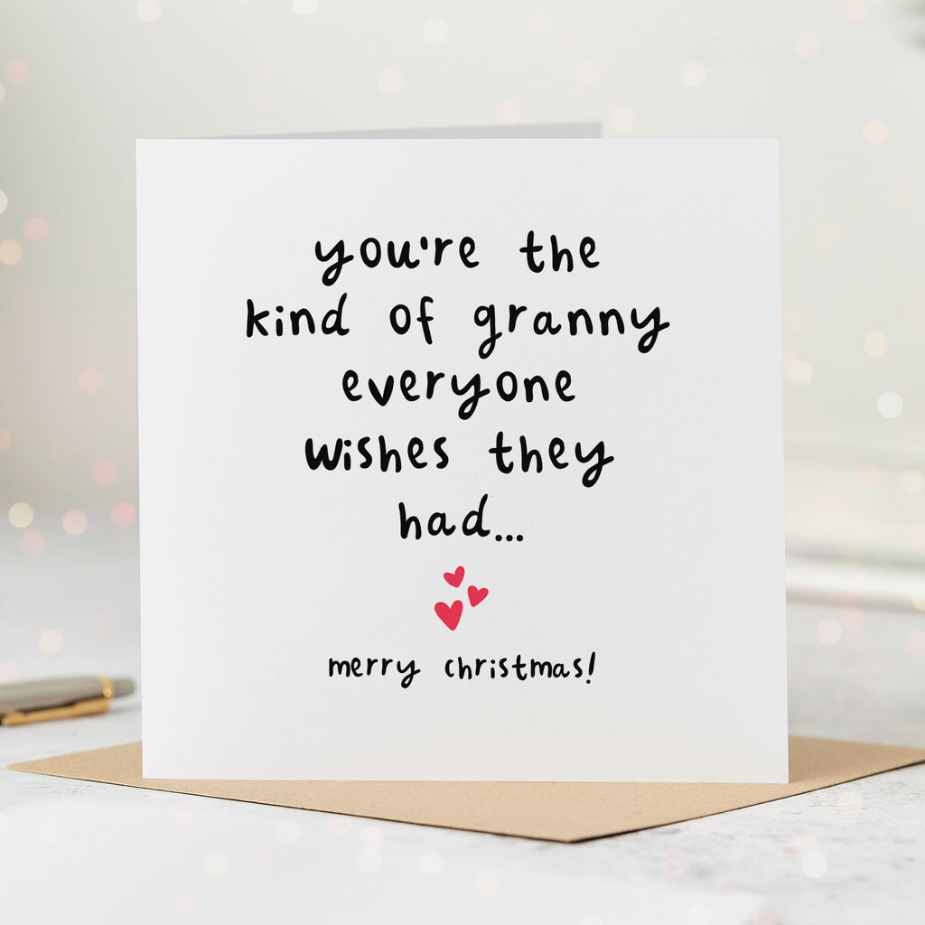 Granny Everyone Wishes For Christmas Card