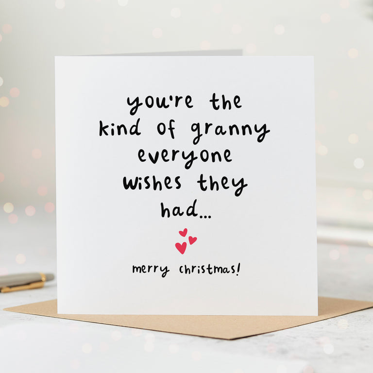Granny Everyone Wishes For Christmas Card