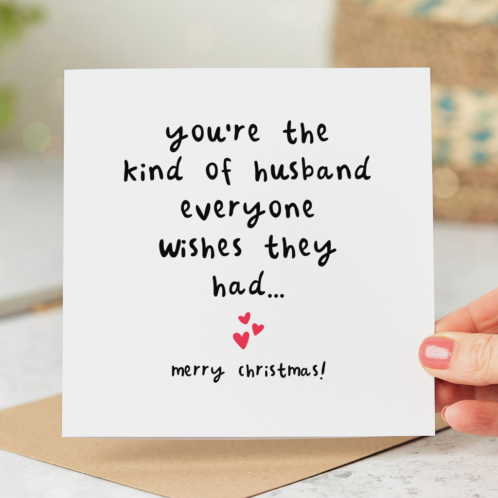 Husband Everyone Wishes For Christmas Card