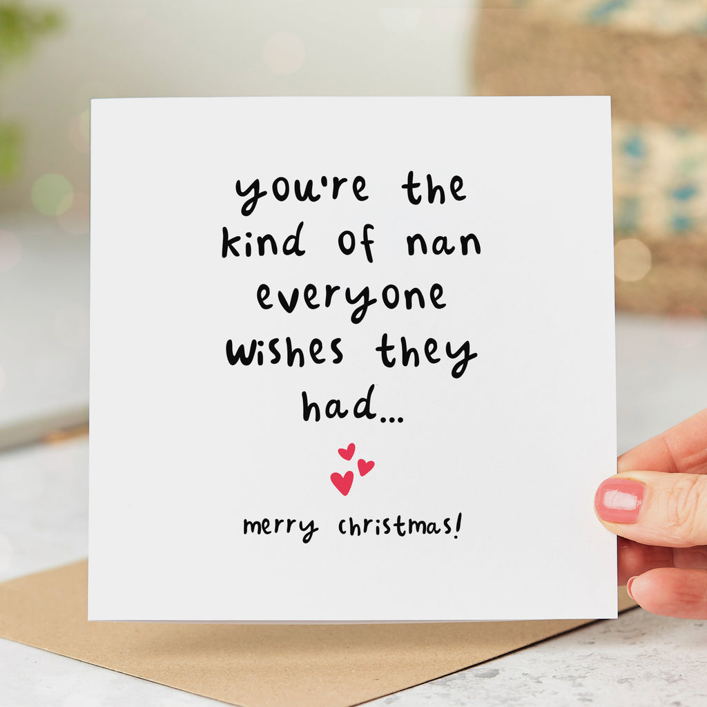 Nan Everyone Wishes For Christmas Card