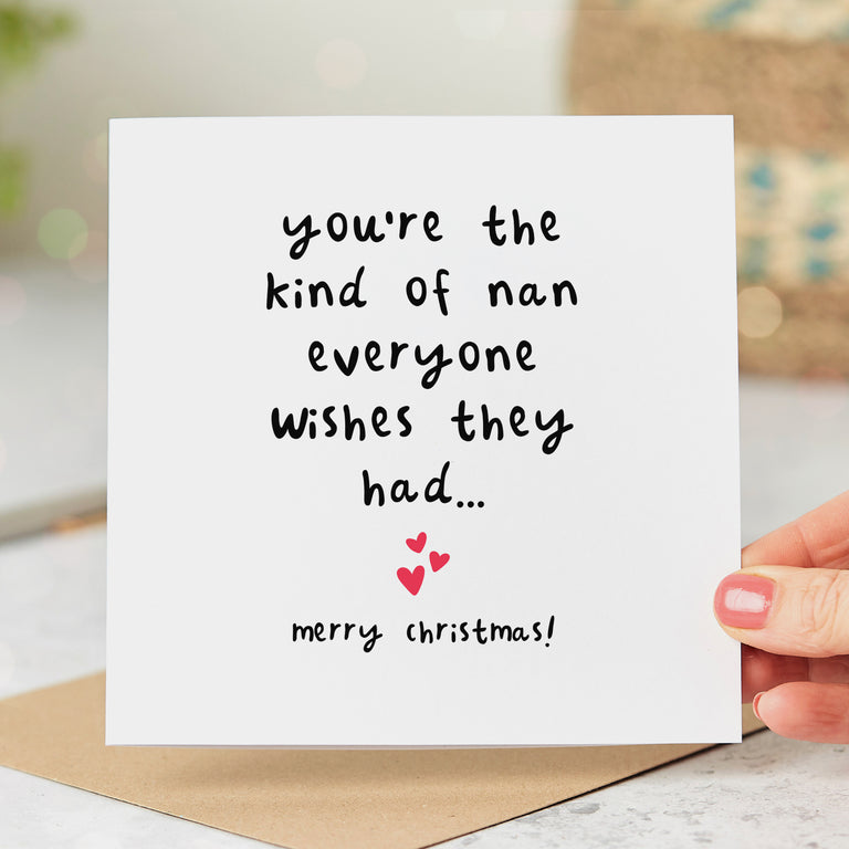 Nan Everyone Wishes For Christmas Card