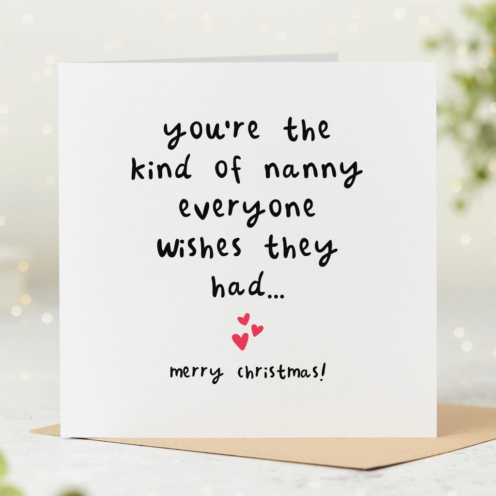 Nanny Everyone Wishes For Christmas Card