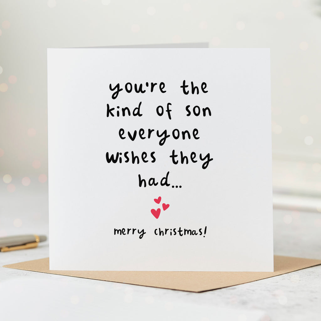Son Everyone Wishes For Christmas Card